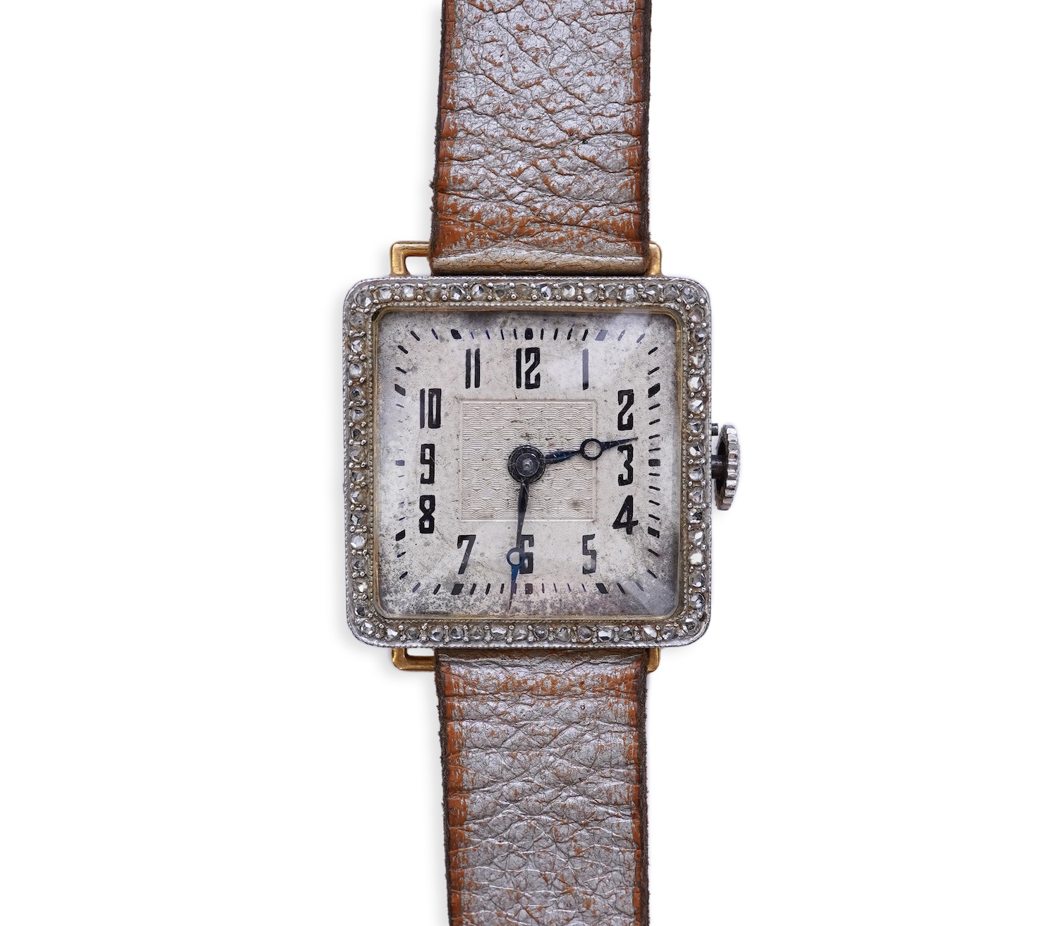 A lady's Art Deco diamond cocktail watch, circa 1919